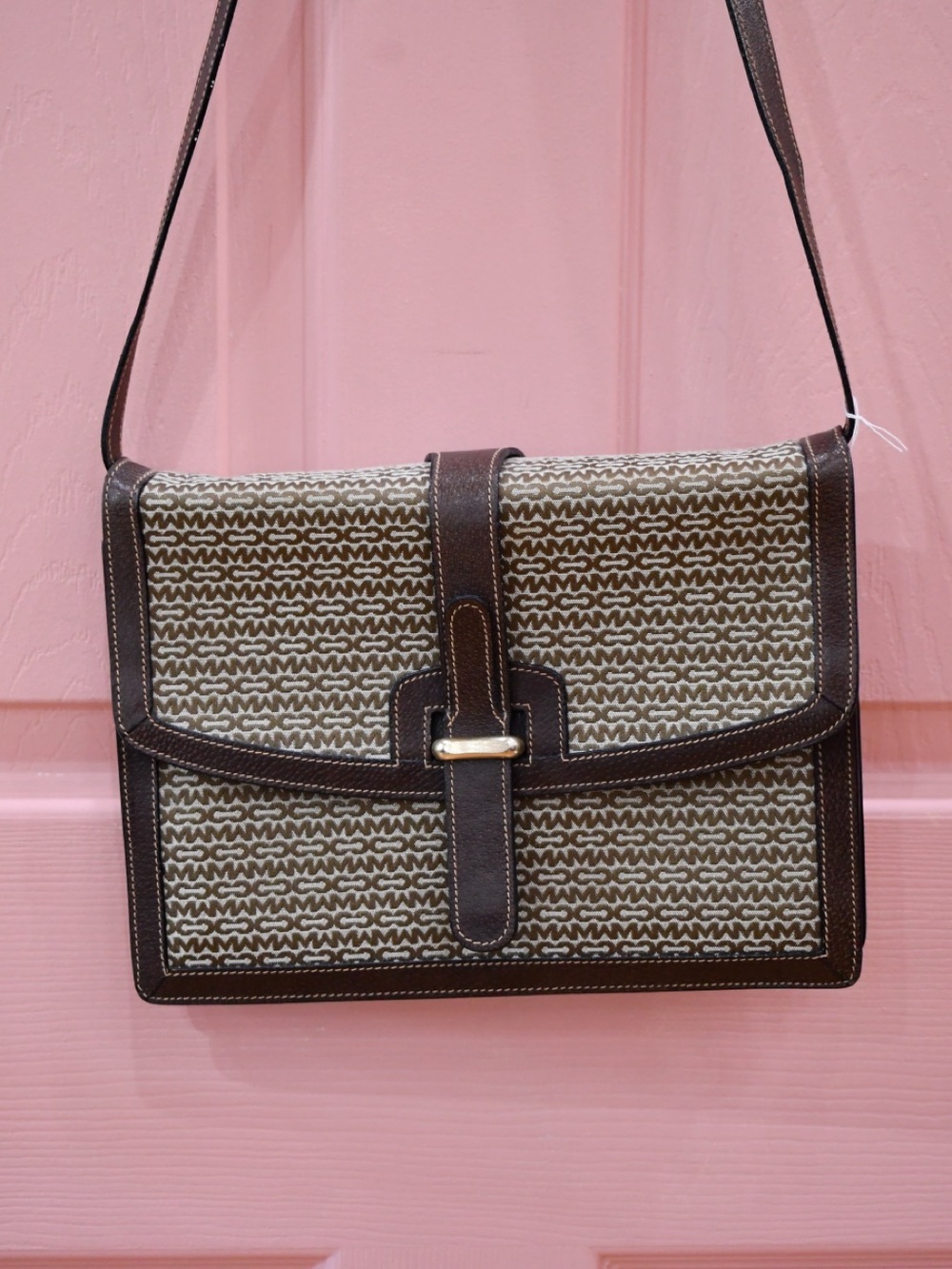 Classic Vintage Mark Cross Monogram Shoulder/Crossbody Bag